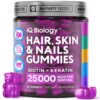 Gomitas IQ BIOLOGY biotina colágeno para cabello piel y uñas