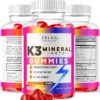 Gomitas K3 Mineral Keto ZELSO textura y detalles 180 gomitas