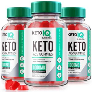 Gomitas Keto IQ ACV NutraRize paquete de 3 para pérdida de peso