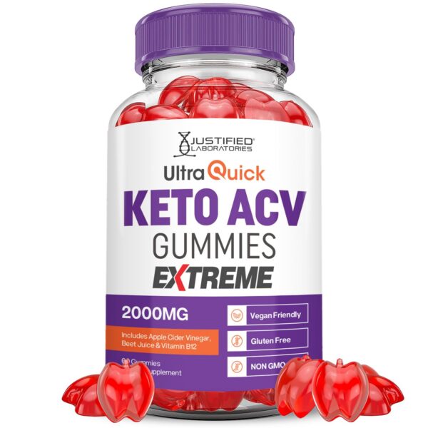Gomitas keto ultraquick ACV 2000mg jarra con gomitas