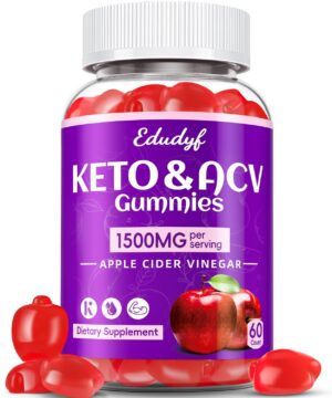 Gomitas keto vinagre de sidra de manzana bote rojo 60 unidades