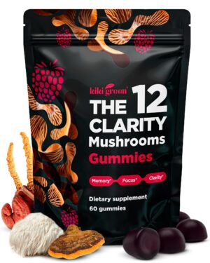 Gomitas KIKI Green con 12 hongos sabor frambuesa