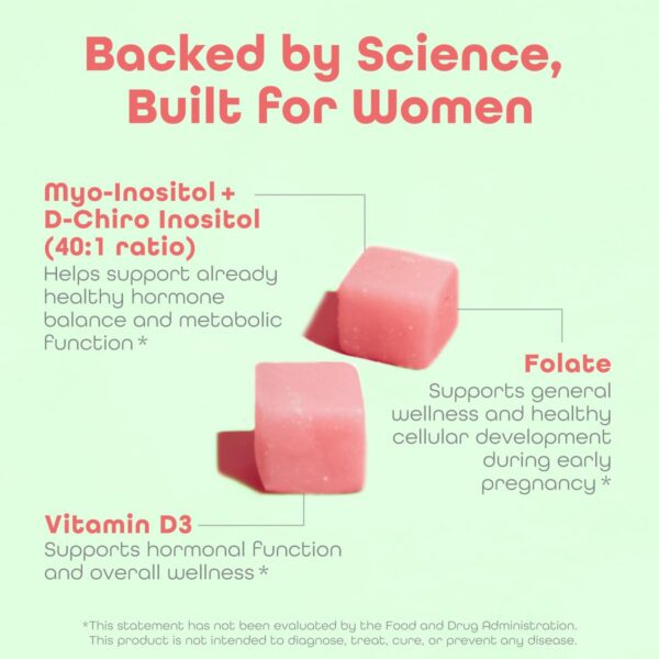 Gomitas de inositol con vitamina D y folato