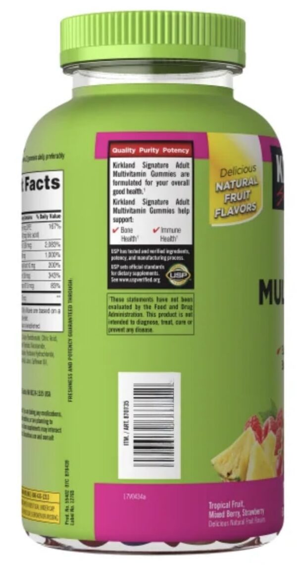 Gomitas Kirkland Signature multivitamínicas para adultos