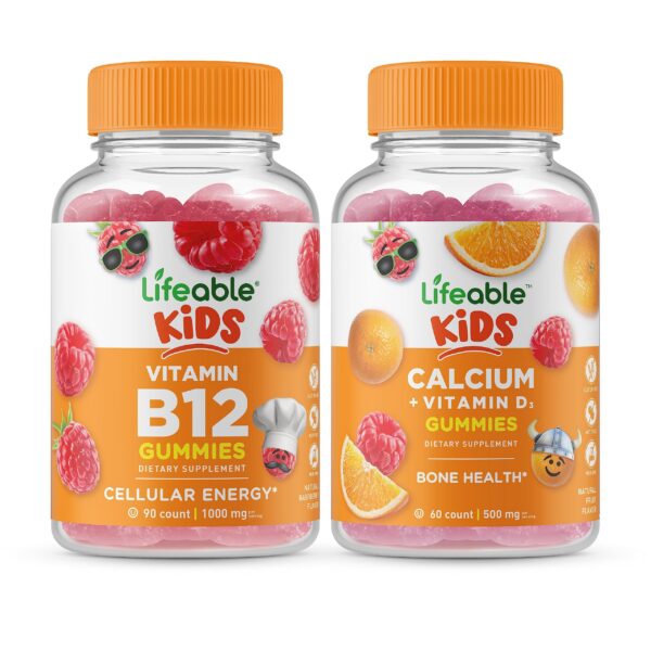 Gomitas vitaminicas Lifeable vitamina b12 y calcio para niños