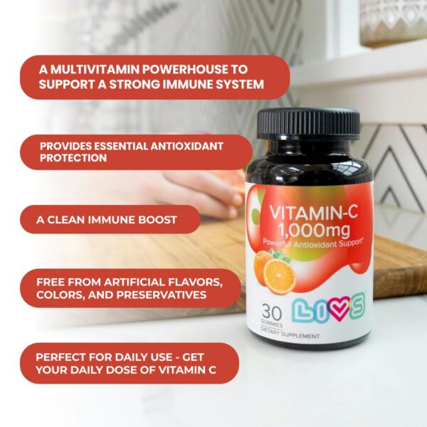 Gomitas LIVS Vitamina C para salud inmune