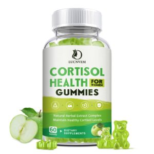 Version 1.0.0 Gomitas LUCNVEM para cortisol saludables mujeres sabor manzana
