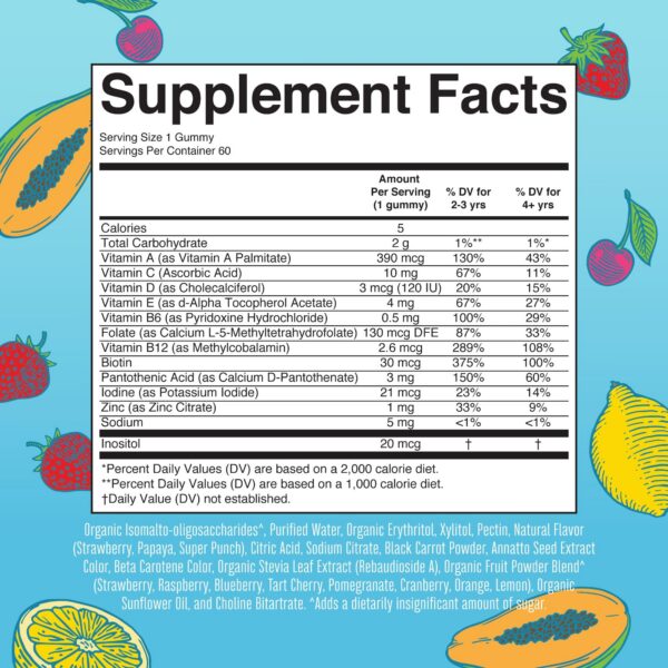 Gomitas Magnesio Calm MaryRuth sabor hibisco para niños