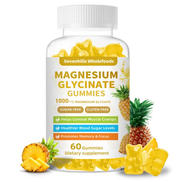 Gomitas magnesio glicinato 1000 mg frasco frontal