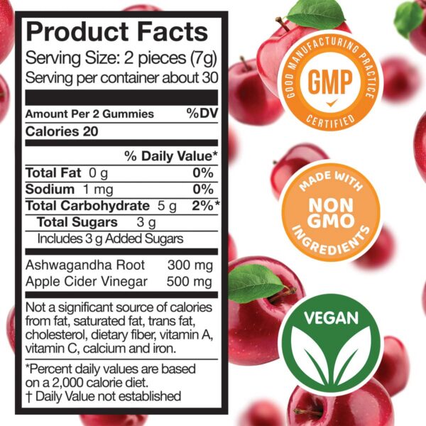 Gomitas de manzana roja con ashwagandha Safer Products