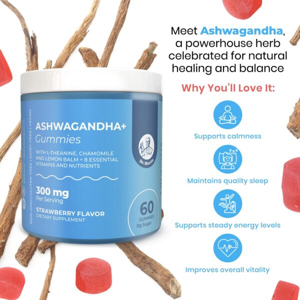 Gomitas masticables de Ashwagandha DR. MORITZ para todas las edades