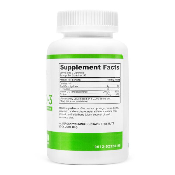 Version 1.0.0 Gomitas masticables BariSlim vitamina D3 con ricos sabores frutales