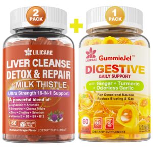 Version 1.0.0 Paquete de gomitas masticables LILICARE para náuseas y digestión