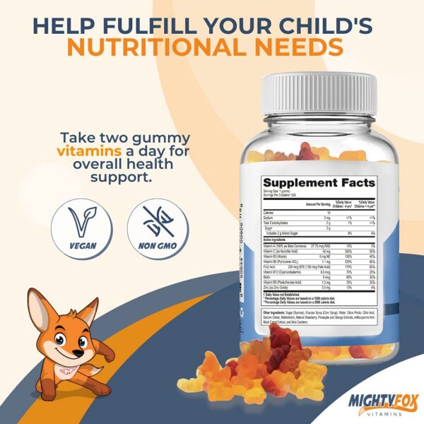 Version 1.0.0 Multivitaminas Mighty Fox para niños en gomitas