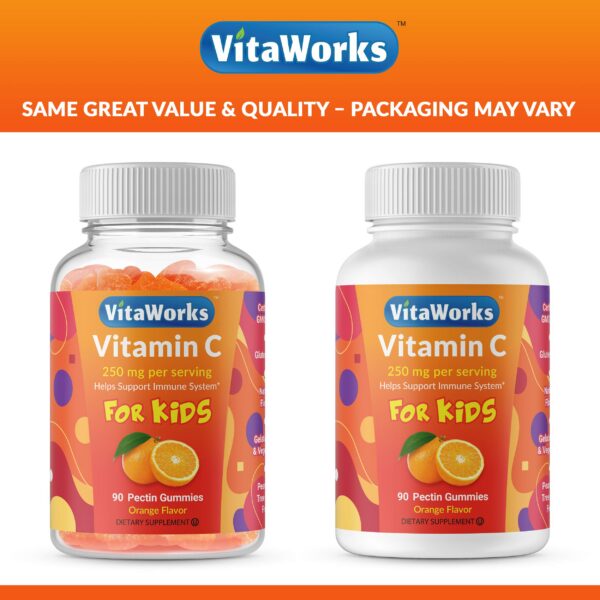 Gomitas masticables vitamina c para niños sabor naranja