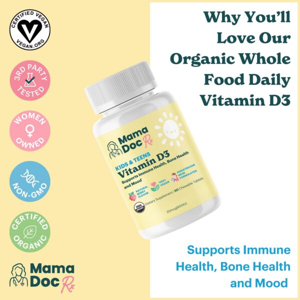 Gomitas masticables Vitamina D3 orgánica MamaDoc Rx