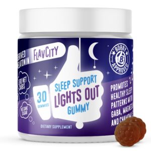 Gomitas de melatonina FlavCity en frasco para dormir