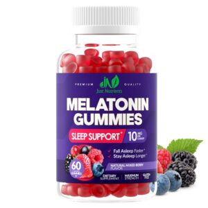 Gomitas melatonina Just Nutrients 10mg sabor bayas 60 unidades