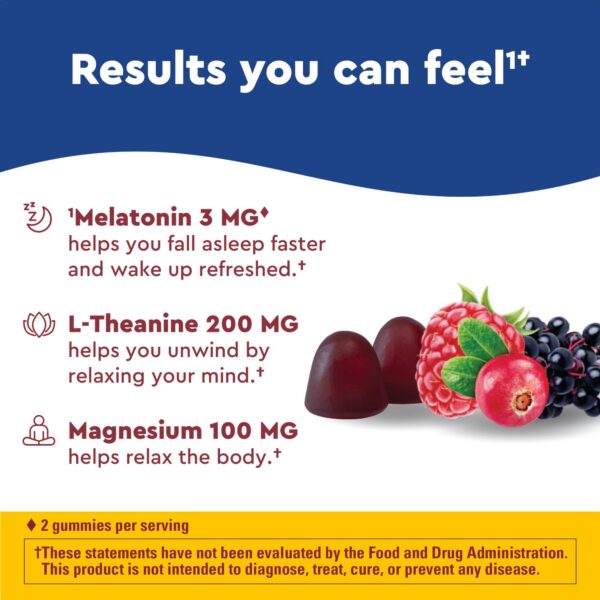 Version 1.0.0 Gomitas melatonina y L-teanina Nature Made Wellblends para dormir