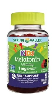 Botella de gomitas melatonina para niños sabor frambuesa