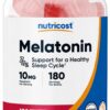 Gomitas melatonina Nutricost 10mg sabor fresa sin gluten