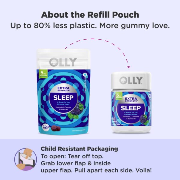 Gomitas melatonina OLLY sabor mora ayuda a dormir mejor
