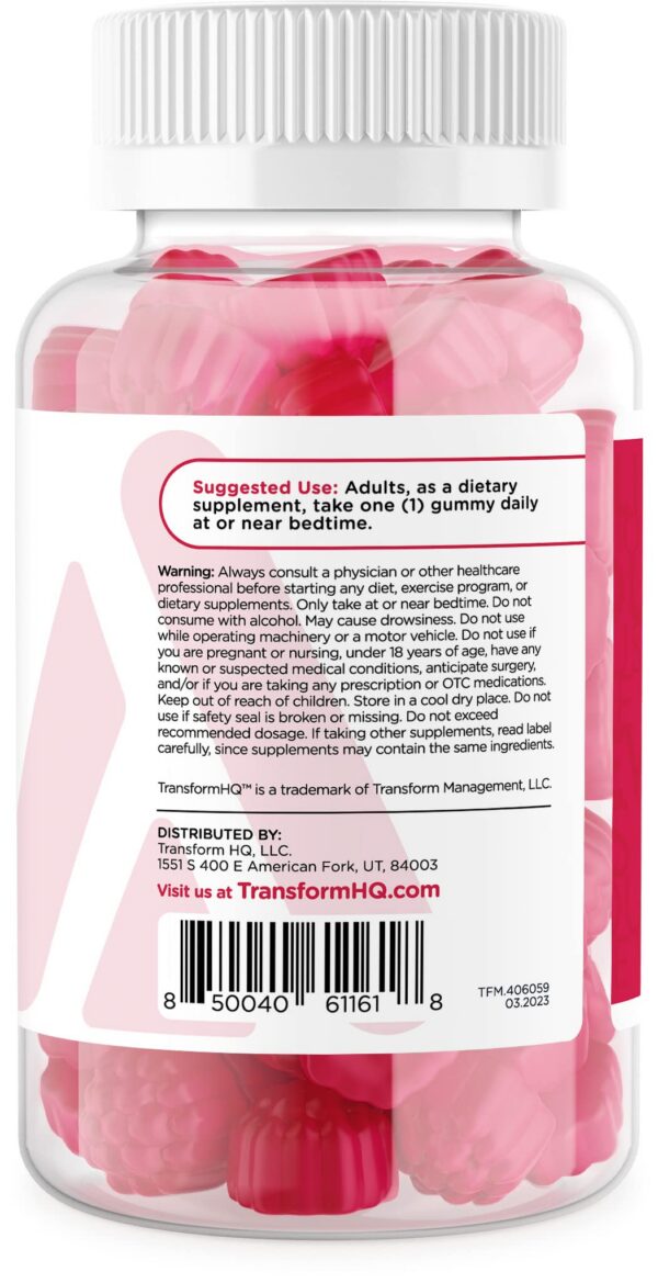 Gomitas de melatonina sabor fresa TransformHQ