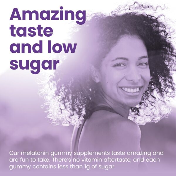 Version 1.0.0 Gomitas melatonina vitafive tomada en mano