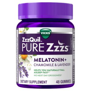 Gomitas melatonina ZzzQuil sabor vainilla berry silvestre paquete 48