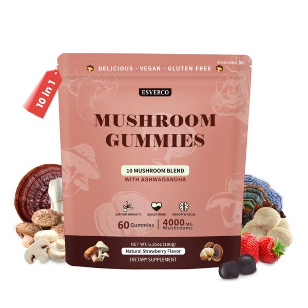 Version 1.0.0 Gomitas melena de león y ashwagandha 60 unidades