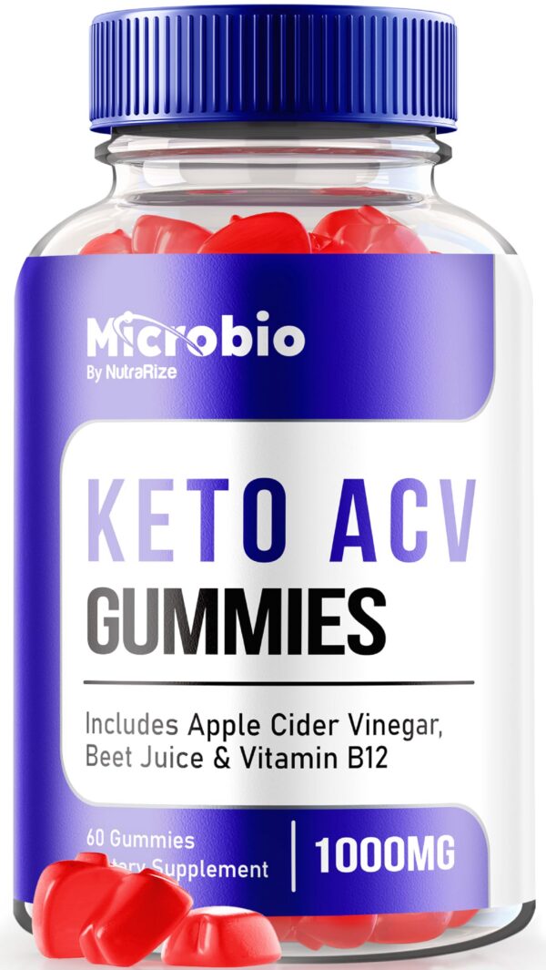 Gomitas MicroBio Keto ACV naturales suplemento oficial botella