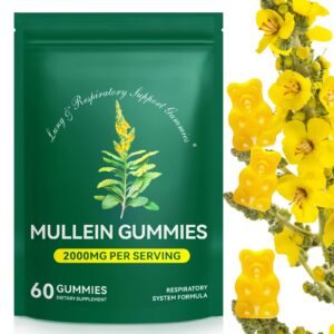 Gomitas de mullein para soporte pulmonar y desintoxicación