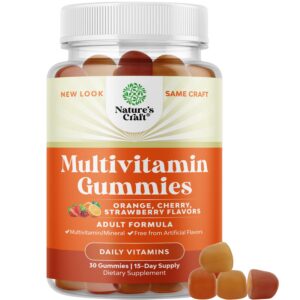 Gomitas multivitamínicas para adultos Natures Craft 30 unidades envase