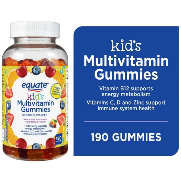 Gomitas multivitamínicas Equate para niños con sabores naturales