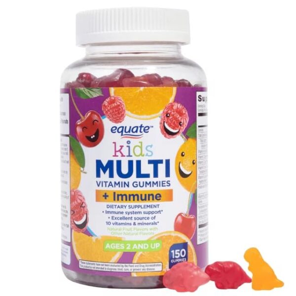 Version 1.0.0 Gomitas multivitamínicas Equate sabor frutas naturales para niños