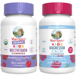 Version 1.0.0 Gomitas multivitamínicas y magnesio calmante MaryRuth para niños sabor frutos rojos y hibisco