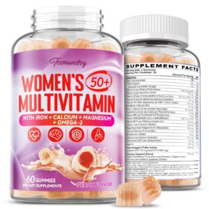 Gomitas multivitamínicas para mujeres mayores de 50 con vitaminas y minerales