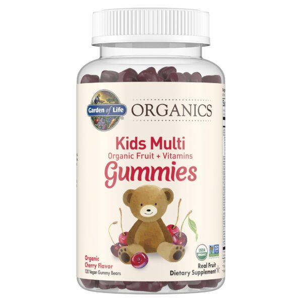 Version 1.0.0 Gomitas multivitaminas orgánicas para niños Garden of Life sabor cereza