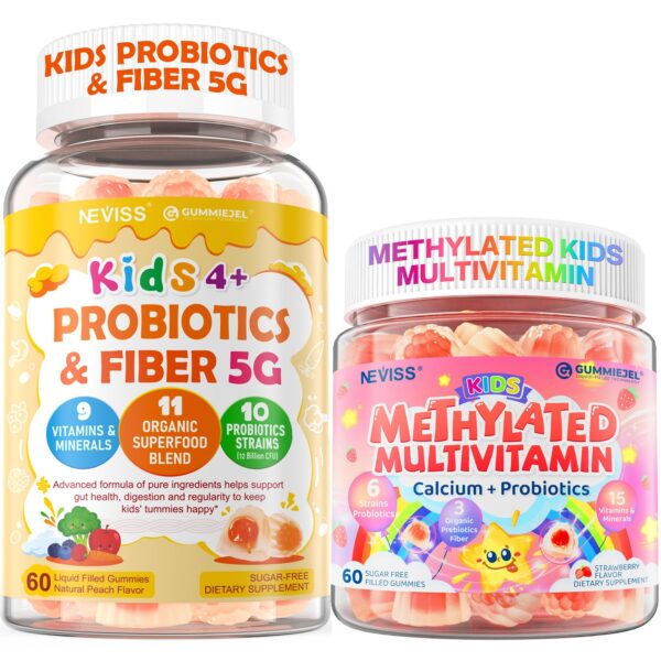 Gomitas multivitamínicas probióticas NEVISS para niños