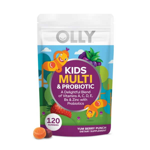 Gomitas multivitamínicas y probióticas OLLY sabor frutos rojos
