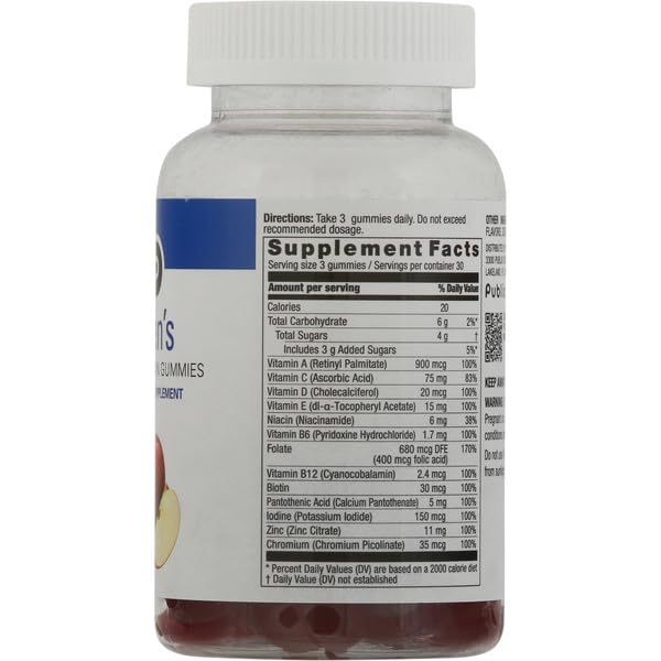 Gomitas multivitamínicas Generic 90 unidades para hombres