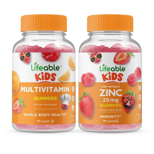 Gomitas multivitamínicas Lifeable Zinc 25mg para niños