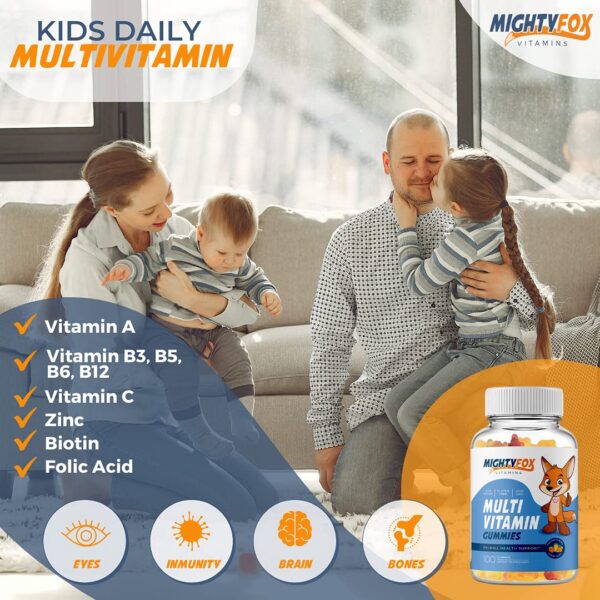 Version 1.0.0 Gomas frutales multivitaminicas para niños Mighty Fox
