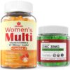 Gomitas multivitamínicas para mujer LILICARE zinc sin azúcar botella frontal