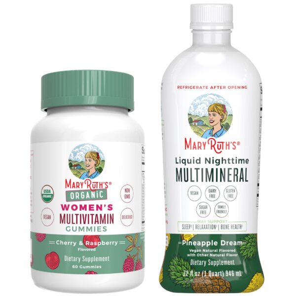 Version 1.0.0 Gomitas multivitamínicas MaryRuth's para mujeres sabor cereza y frambuesa