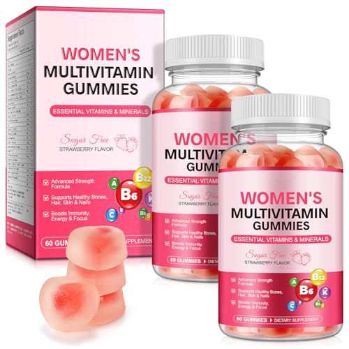 Gomitas multivitamínicas para mujeres sabor fresa sin azúcar