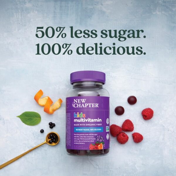 Gomitas multivitamínicas New Chapter con fibra orgánica de agave azul