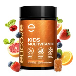 gomitas multivitamínicas niños elicore sabor fresa frasco 60 unidades