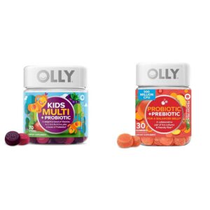Version 1.0.0 Gomitas multivitaminicas para niños OLLY envase frontal