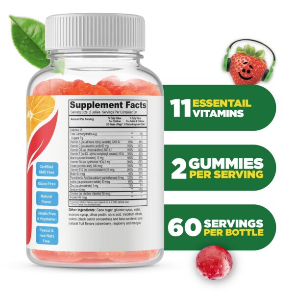 Gomitas multivitamínicas para niños sabor frutal Doctors Finest